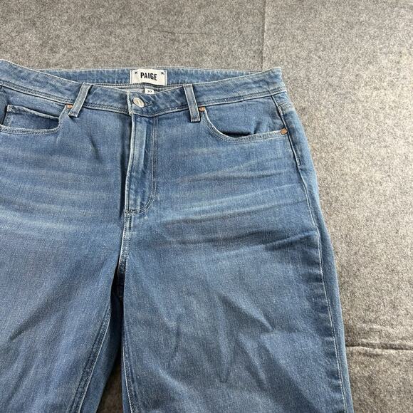 Paige Jeans Women’s 30 Colette Crop Flare Raw Hem Denim Boho Casual Retro - Picture 3 of 11